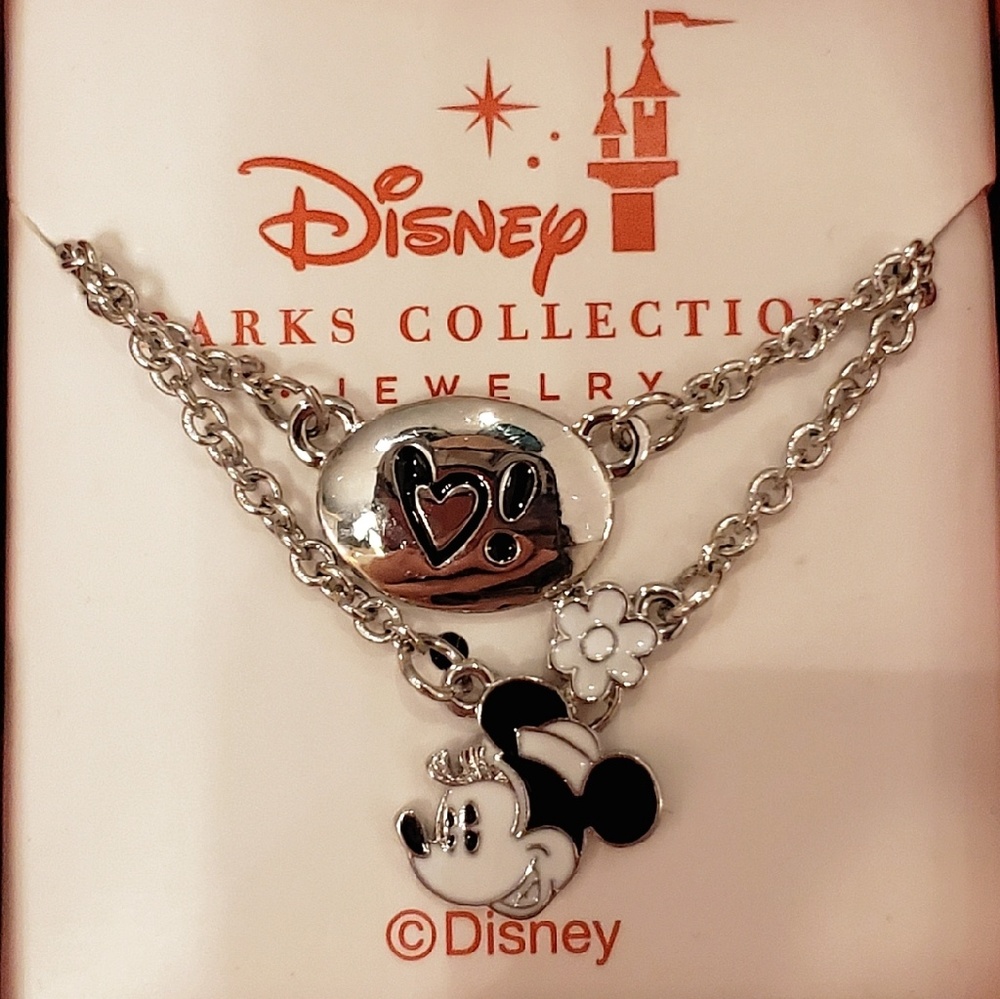 DISNEY PARKS METAL MICKEY ENAMEL NECKLACE - Picture 3 of 5